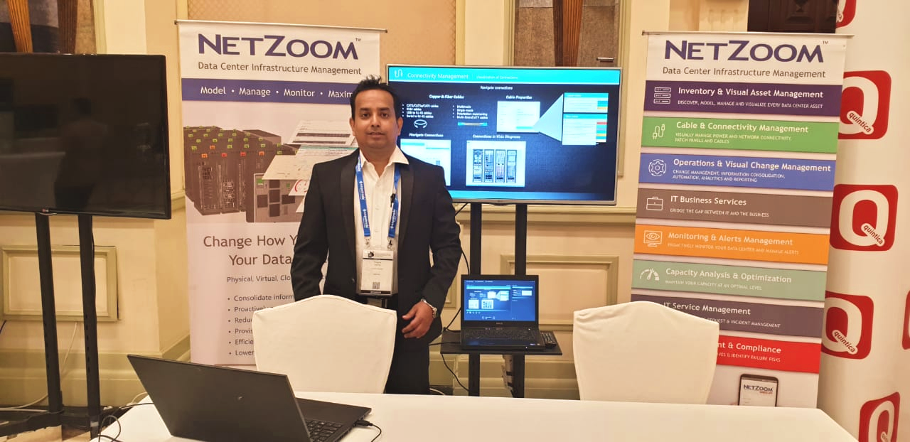 NetZoom employee at Dubai conference